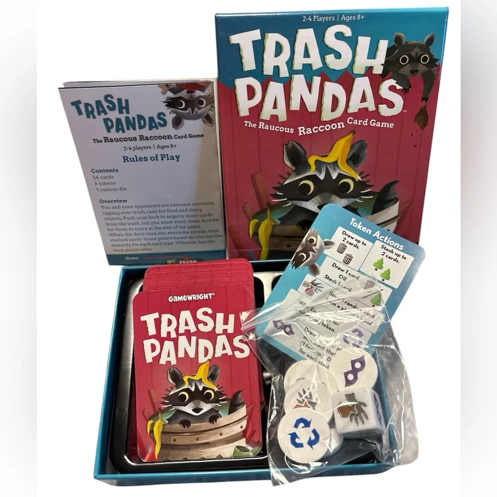 Trash Pandas Card Game - Practices Probability & Decision‎ Making - Ages 8+ EUC